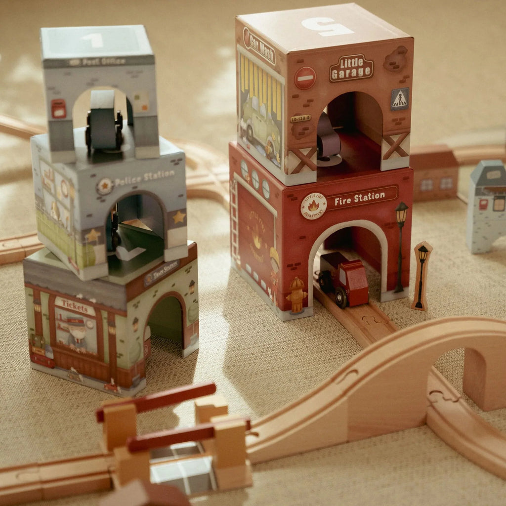 Torre encajable - Ciudad con coches
