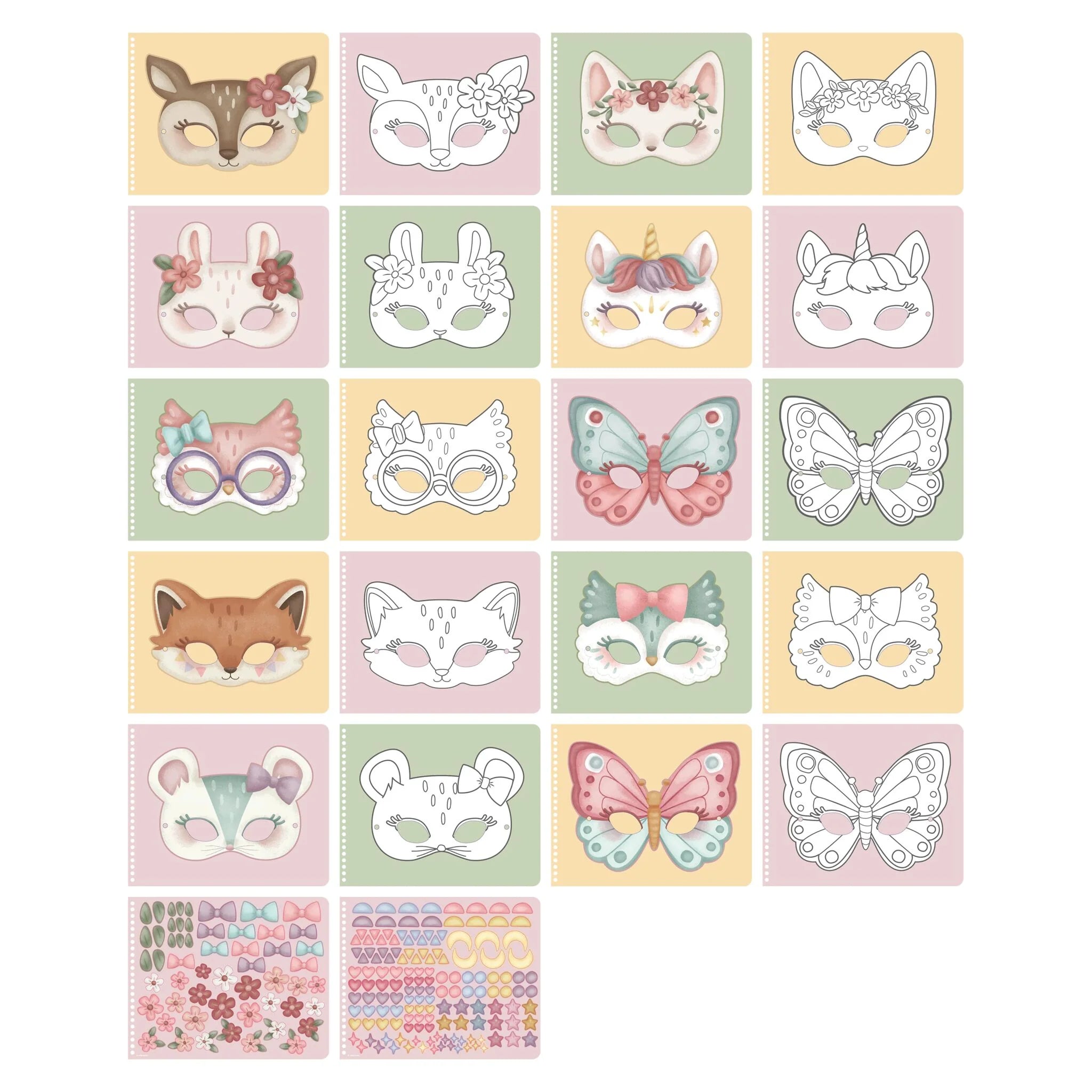 Corta y juega - Rosa's Masks