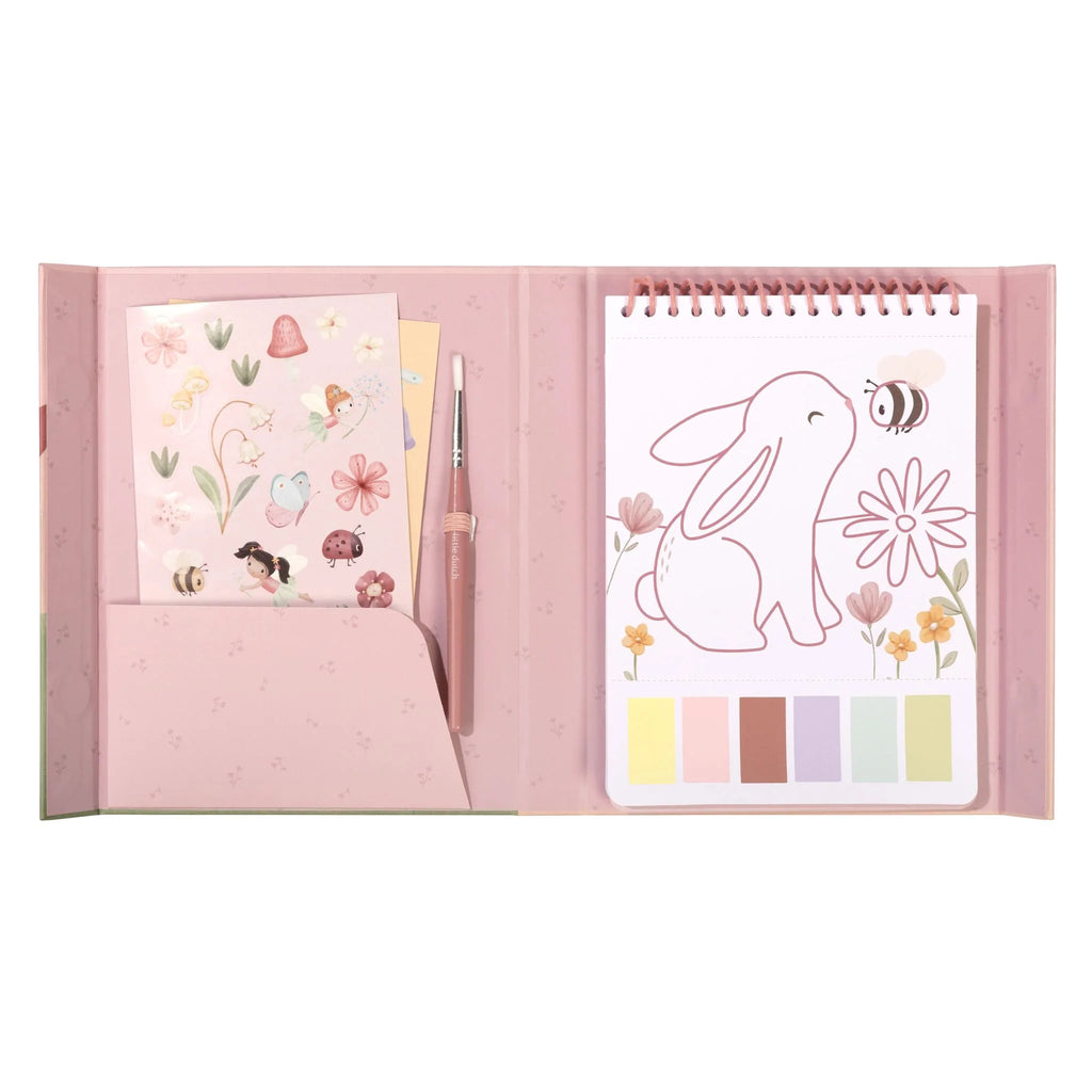 Set de pintura acuarela con stickers