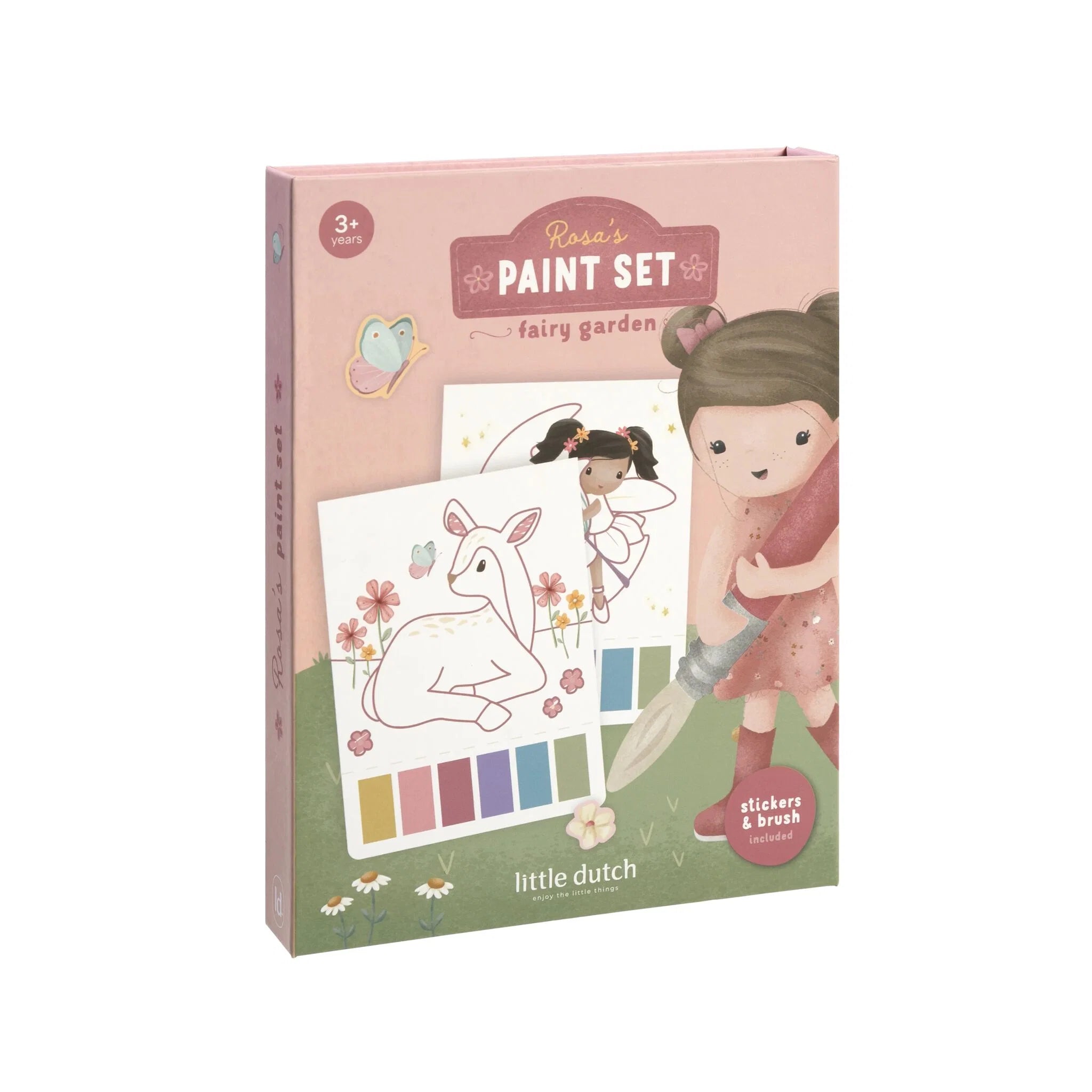 Set de pintura acuarela con stickers