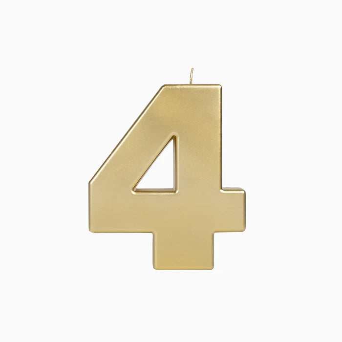 Vela Número XXL 20 cm Oro