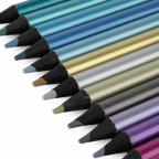 Lata lápices de colores metalizados