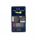 Lata lápices de colores metalizados