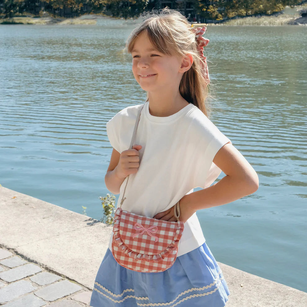 Bolso Gingham Ruffle Bow