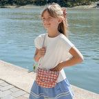 Bolso Gingham Ruffle Bow