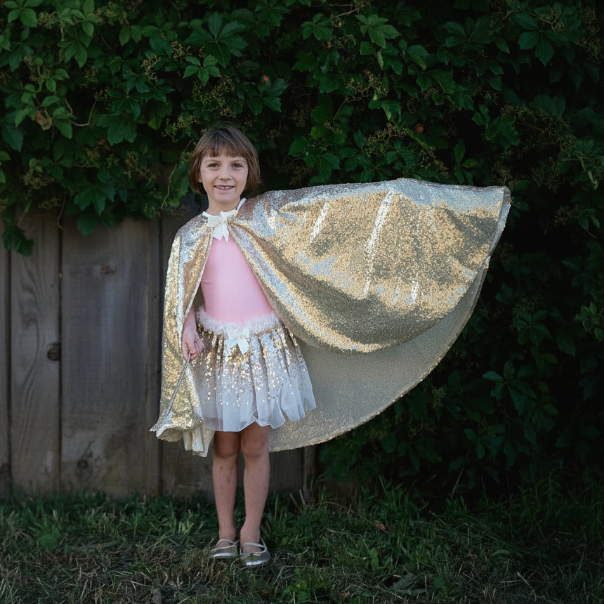 Capa Gracious Gold Sequins
