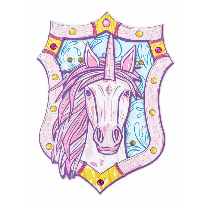 Escudo goma eva Enchanted Unicorn
