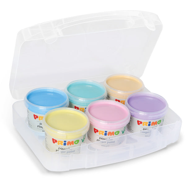 6 Pinturas de dedos pastel
