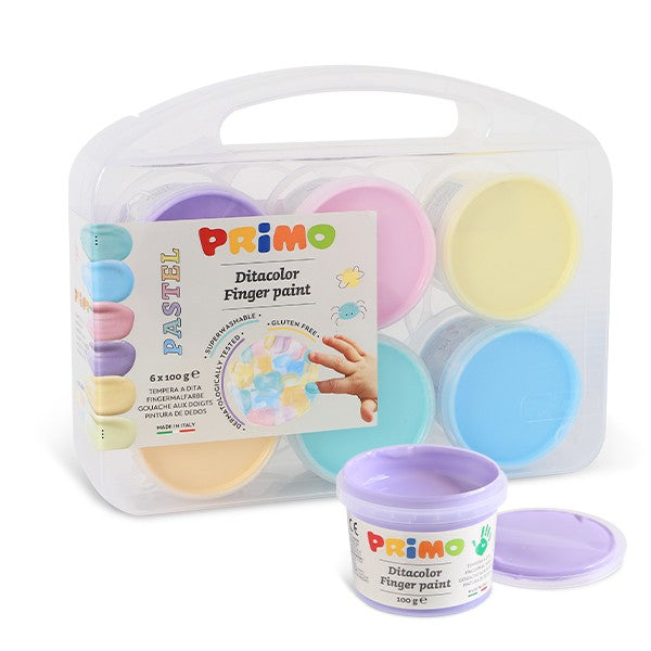 6 Pinturas de dedos pastel