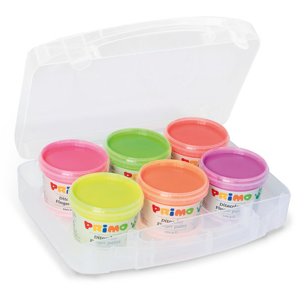 6 Pinturas de dedos fluor