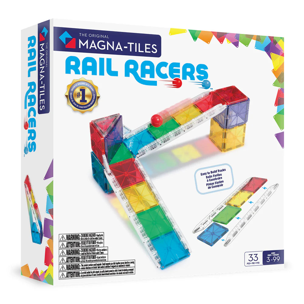 Magna-Tiles Rail Racers Set 33 pcs