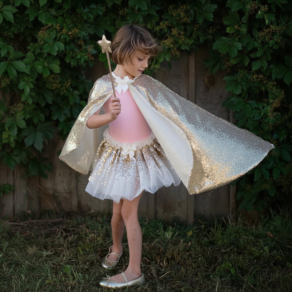 Capa Gracious Gold Sequins