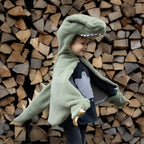 Capa de dinosaurio de peluche