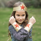Diadema y muñequeras Superhero Girl