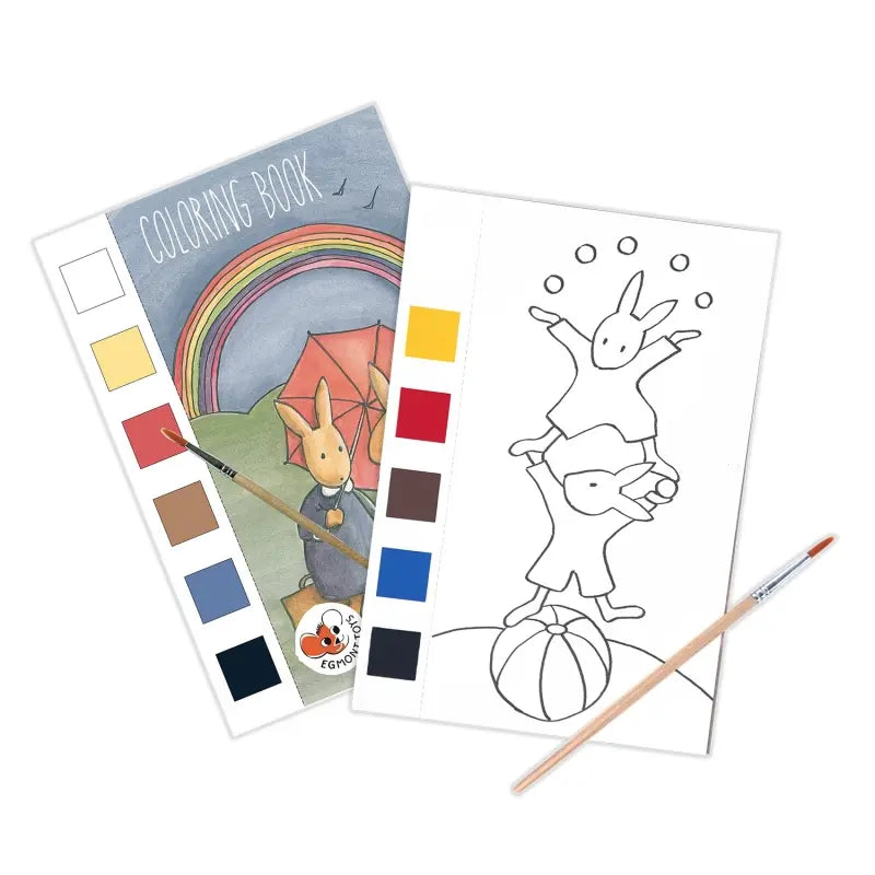 Libro para colorear con acuarela seca