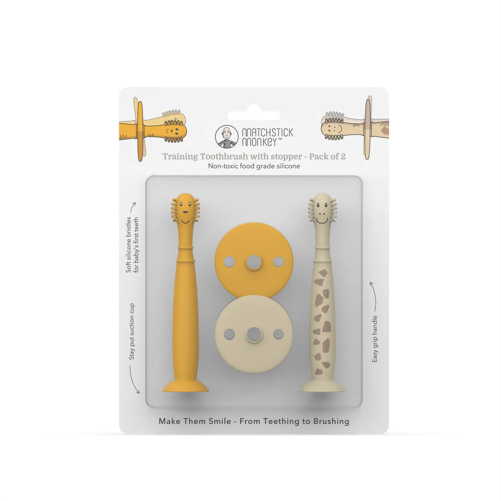 Pack 2 cepillos con stopper