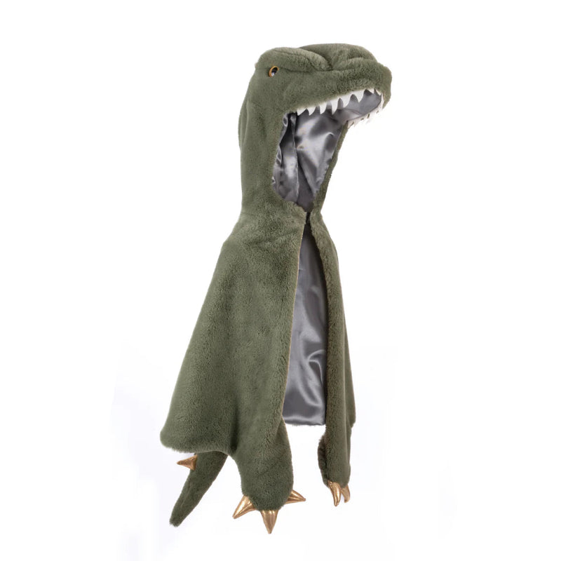 Capa de dinosaurio de peluche