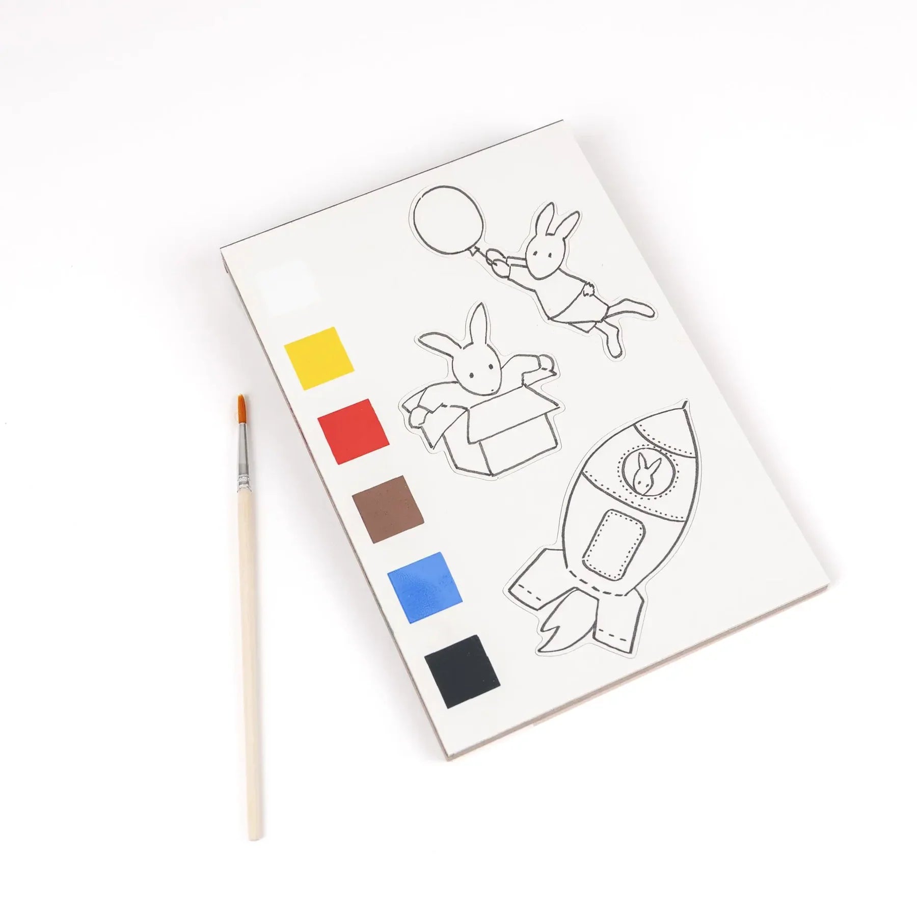 Imanes para colorear con acuarela seca