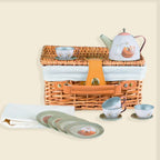 Cesta de Mimbre con Set de Té Bosque