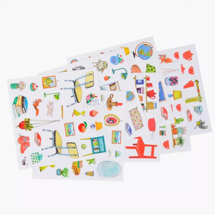 Ma maison aux 160 stickers - Libro para colorear