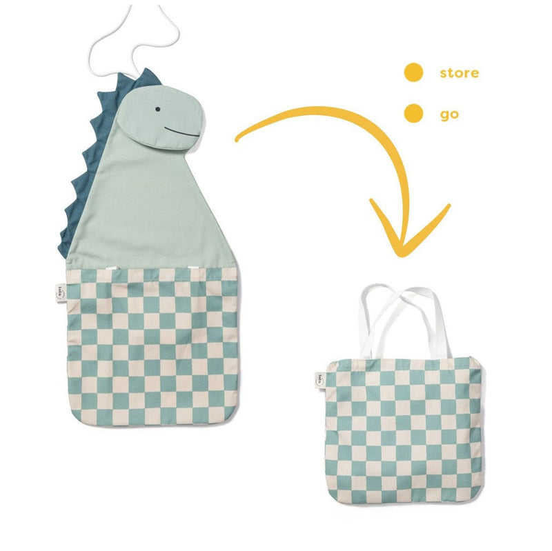 Organizador pared + bolsa Toto - Dinosaurio