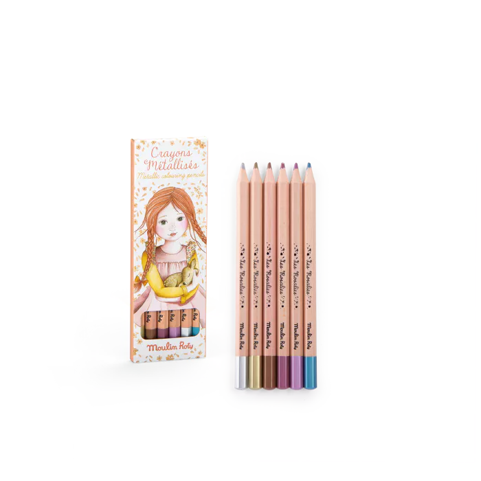 Lápices de colores metalizados