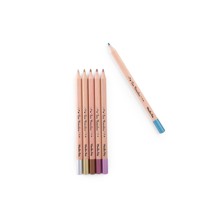 Lápices de colores metalizados
