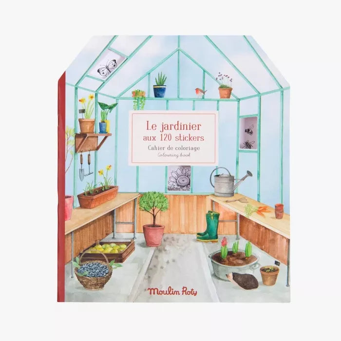 Le jardinier aux 120 stickers - Libro para colorear