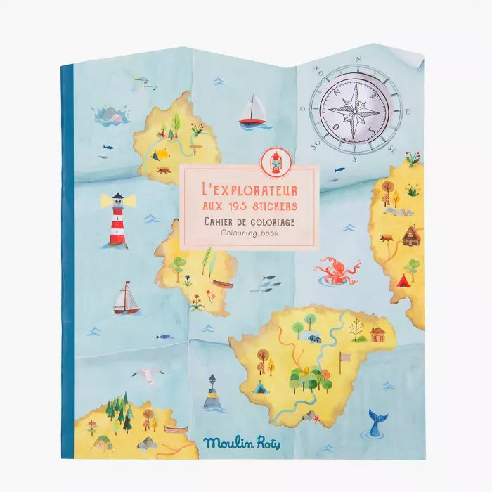 L'explorateur aux 195 stickers - Libro para colorear