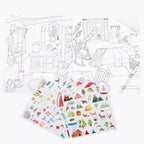 L'explorateur aux 195 stickers - Libro para colorear