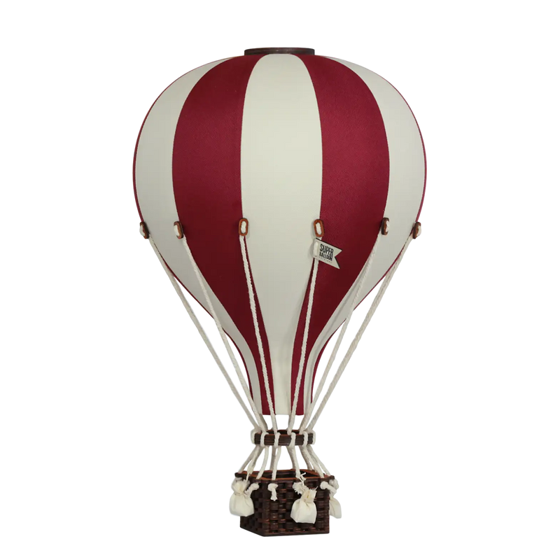 Globo aerostático - Crema y burdeos