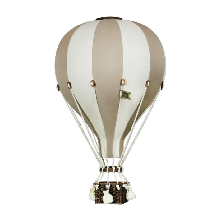 Globo aerostático - Marrón claro y crema
