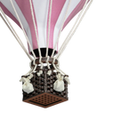 Globo aerostático - Blanco y rosa claro