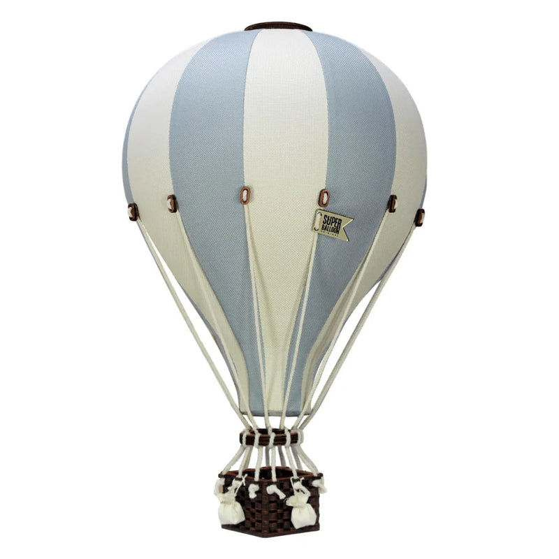 Globo aerostático - Crema y azul claro