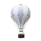 Globo aerostático - Blanco y azul claro