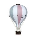 Globo aerostático - Gris, blanco, rosa