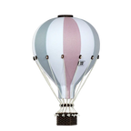 Globo aerostático - Gris, blanco, rosa