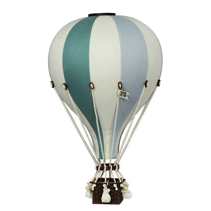 Globo aerostático - Beige, gris menta y verde