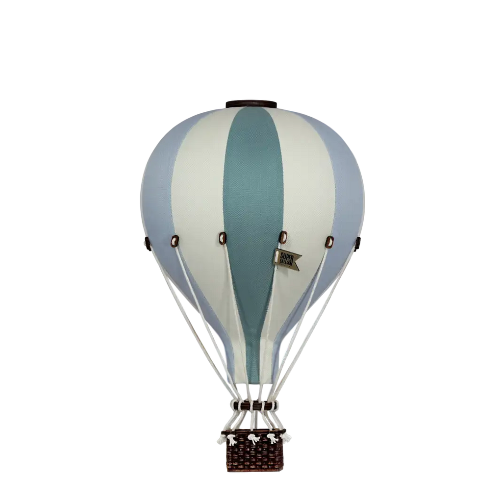 Globo aerostático - Beige, gris menta y verde
