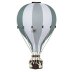 Globo aerostático - Verde, blanco y gris menta