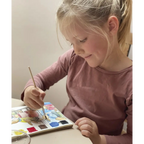 Libro para colorear con acuarela seca