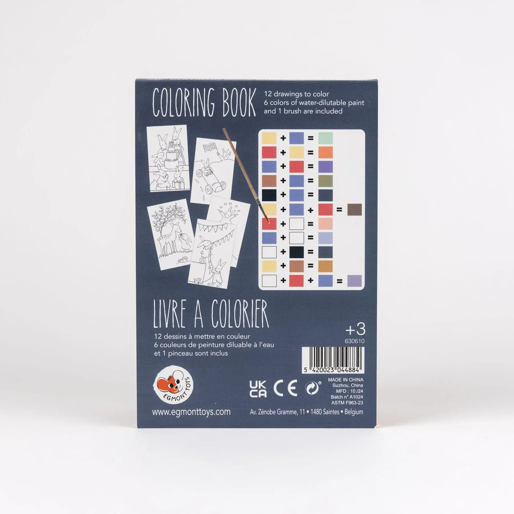 Libro para colorear con acuarela seca