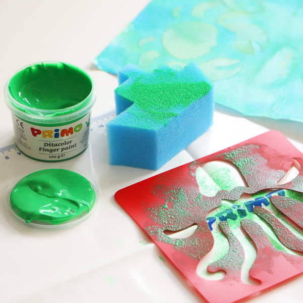 Set 4 pinturas de dedos + accesorios