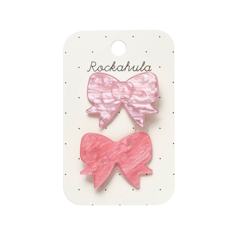 Clips lazos acetato Pretty in Pink