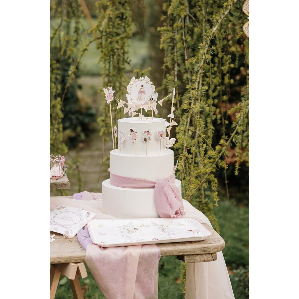 Cake Topper Guirlande Joyeux Anniversaire Fairy World