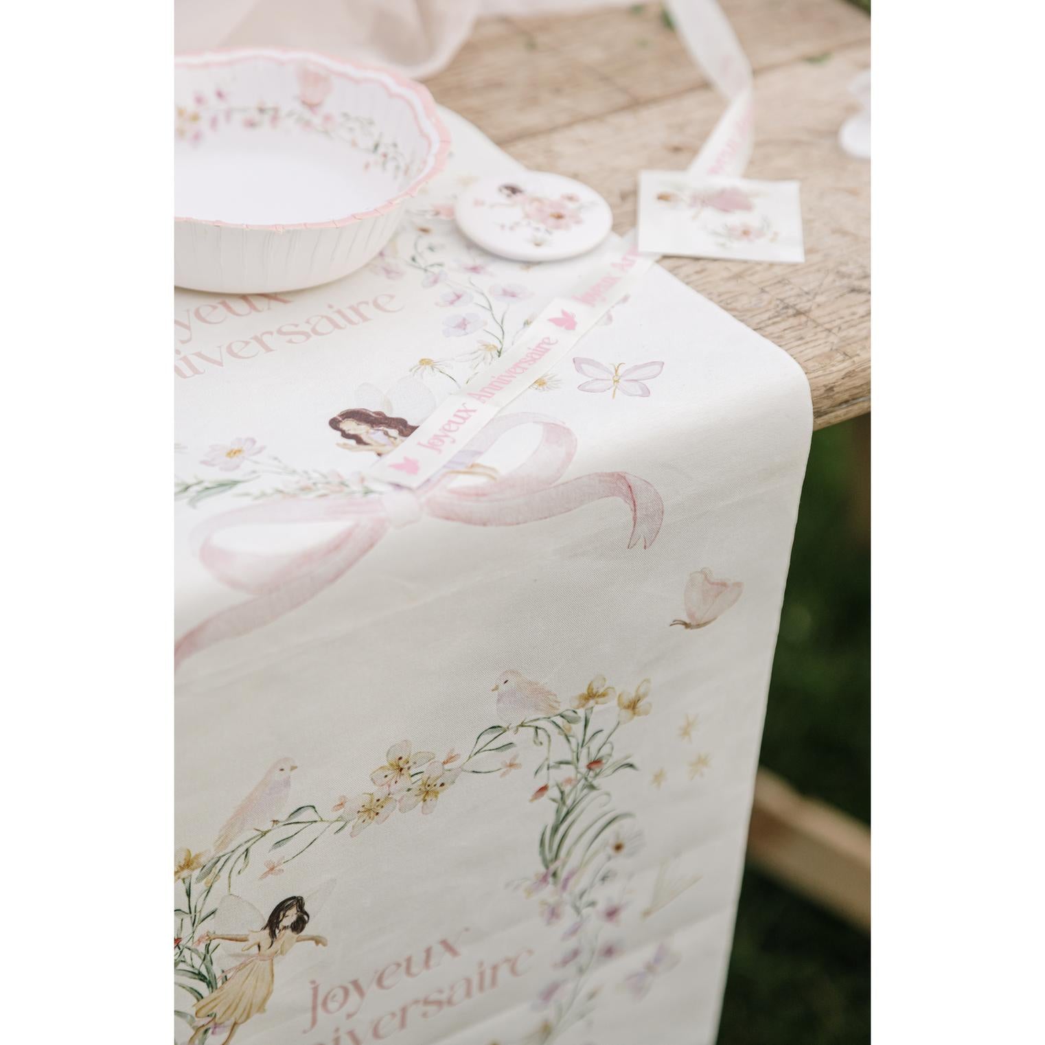 Camino de Mesa Joyeux Anniversaire Fairy World
