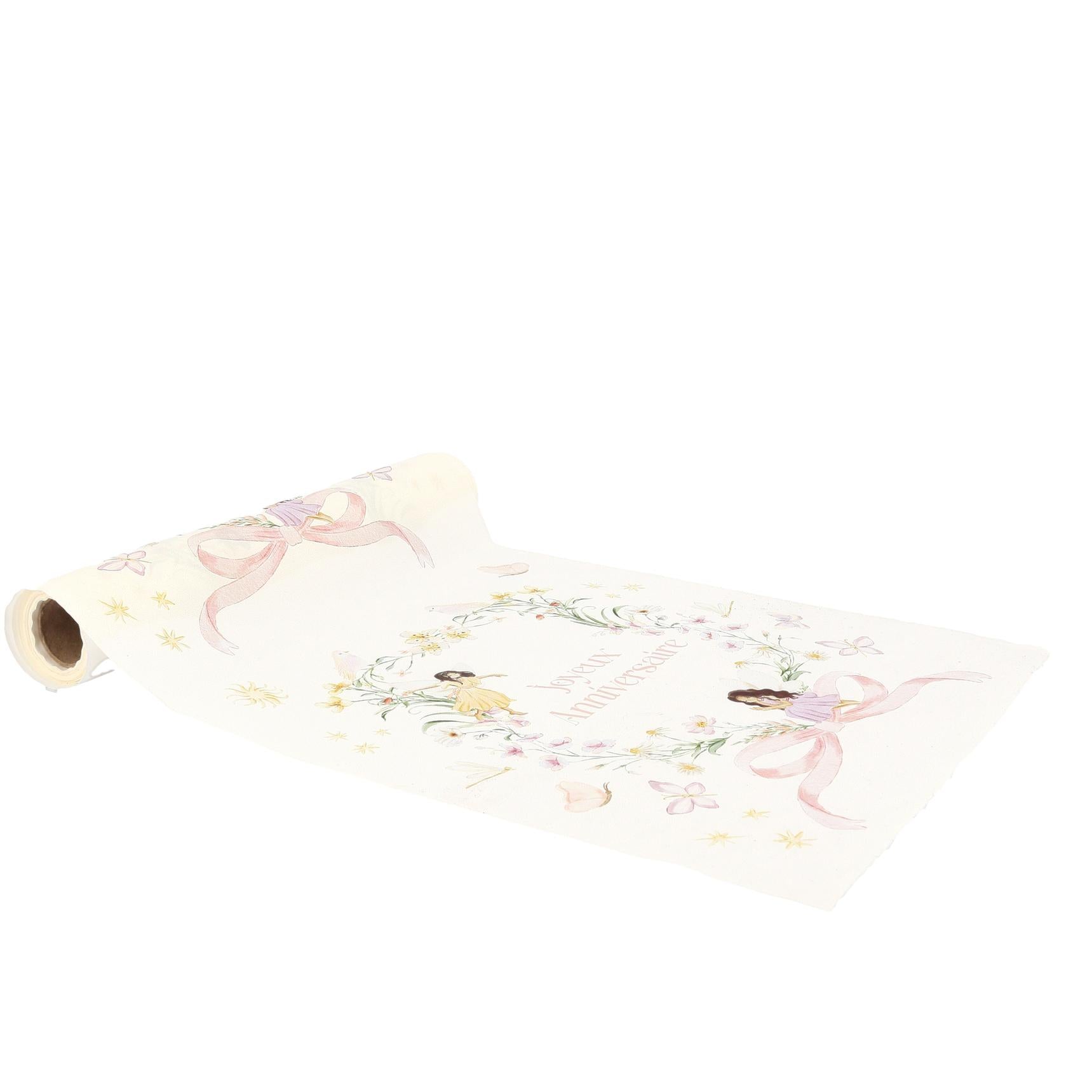 Camino de Mesa Joyeux Anniversaire Fairy World
