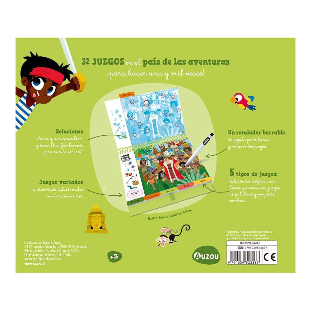 32 Juegos de aventuras ¡Para hacer una y mil veces!