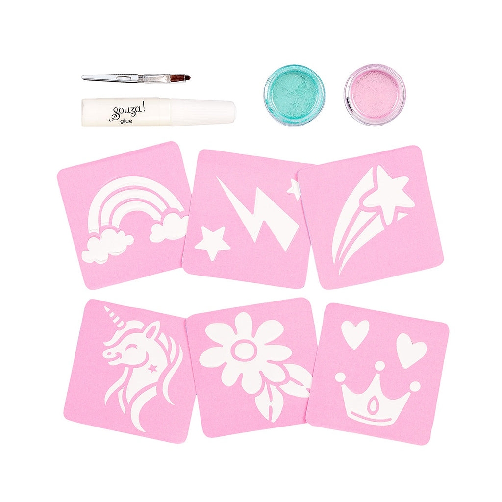 Set tatuajes unicornio