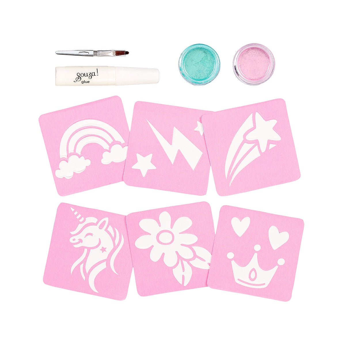 Set tatuajes unicornio